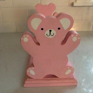 Hand Painted Bear Bookshelf